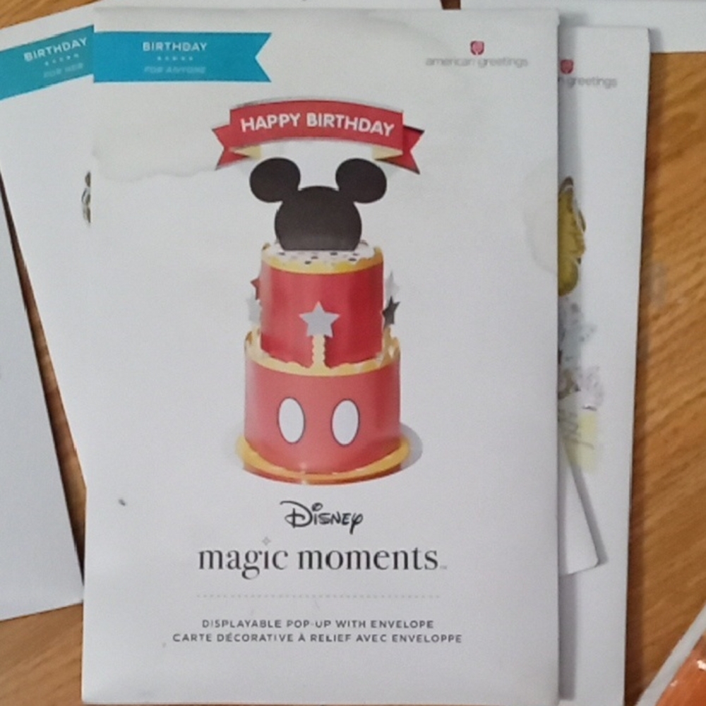 Disney Magic Moments Red Birthday Card